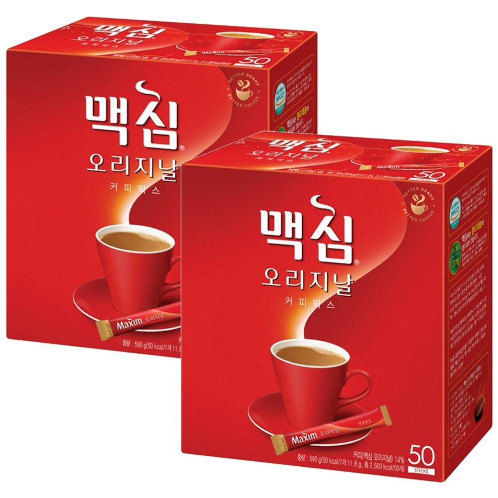 맥심 오리지날 커피믹스 100T (50개입x2