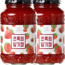 초록원 딸기잼 2kg(1kg x 2병) 딸기잼